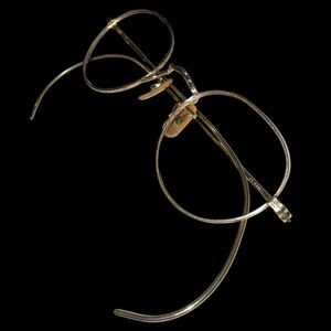 1920s 12K Gold Filled Art Deco Round Eyeglass Frames Ful-Vue Vintage 40-18-145